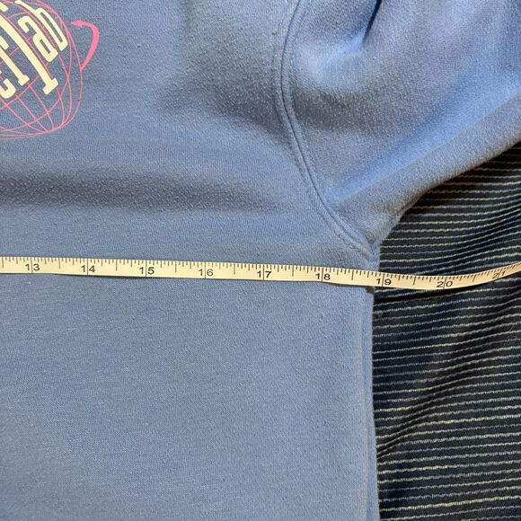 Levi’s Silver Tab Sweatshirt Youth L Blue Crewneck Retro Streetwear Y2K Logo - Picture 6 of 11